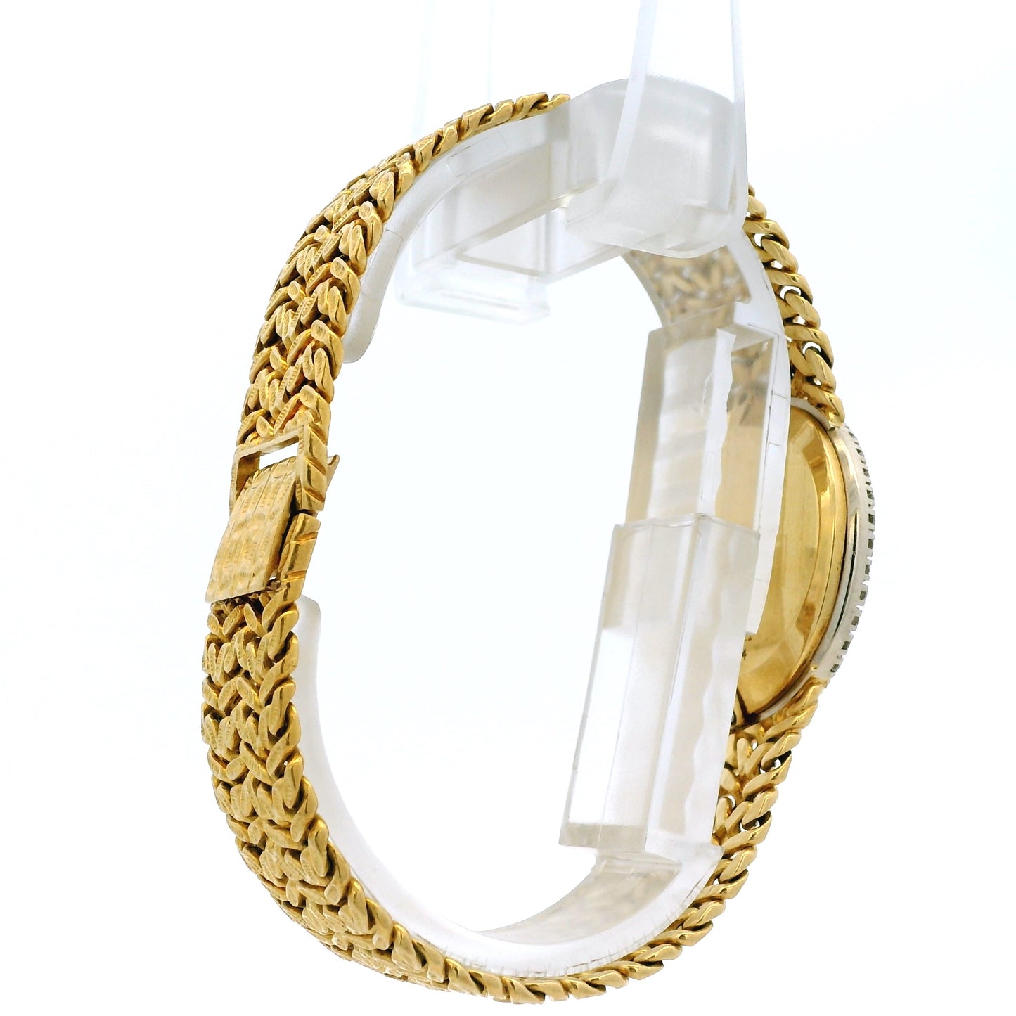 Piaget 9826 N21 18k Yellow Gold Mother of Pearl Diamond Bezel Ladies Watch