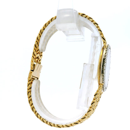 Piaget 9826 N21 18k Yellow Gold Mother of Pearl Diamond Bezel Ladies Watch