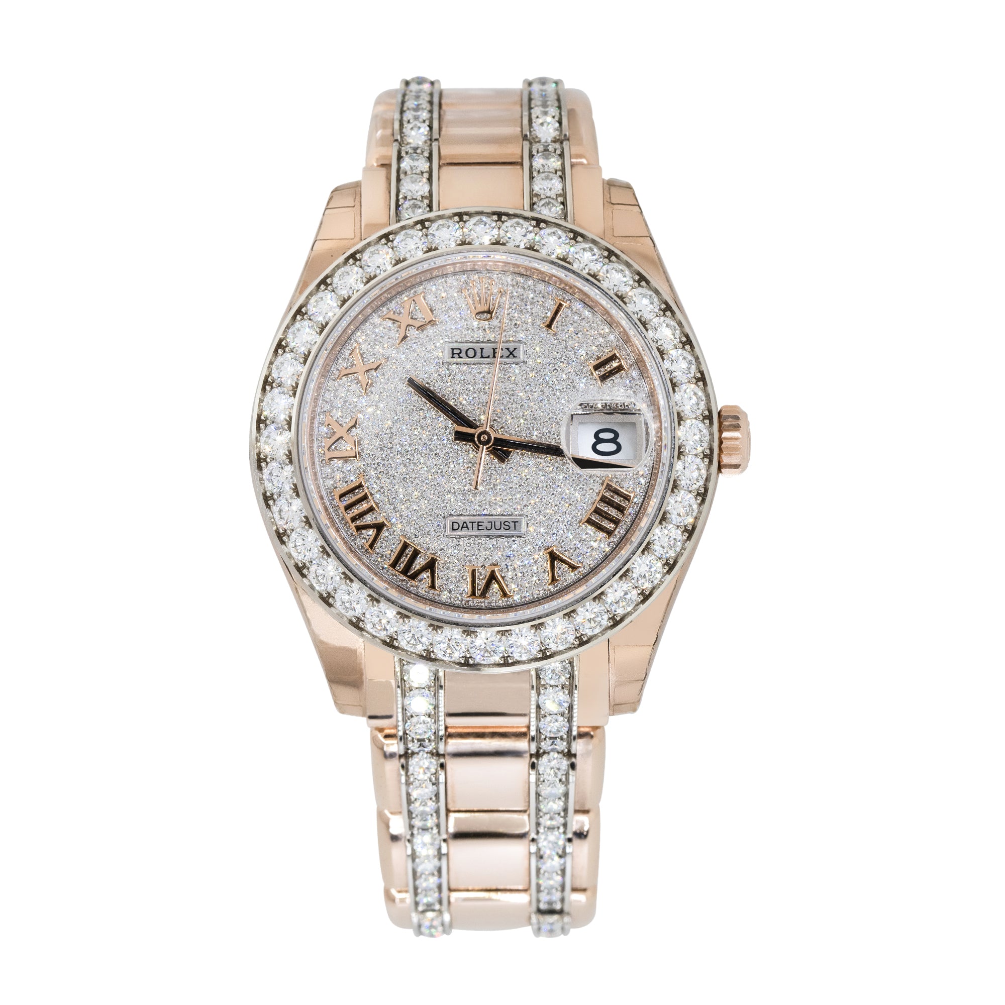 Rolex 86285 Datejust 18k Rose Gold Master Piece All Factory Diamond Watch