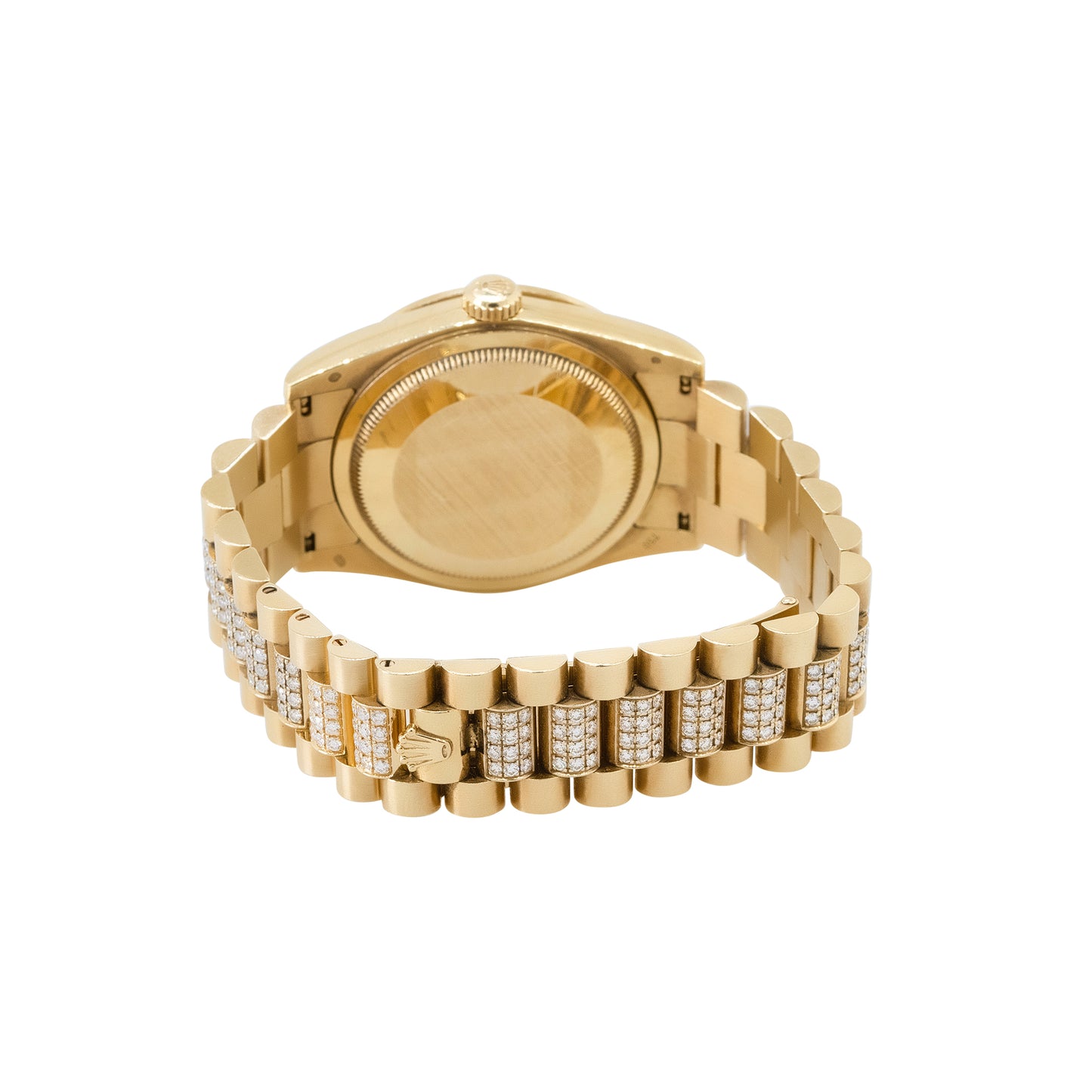 Rolex 118388 Day-Date 18k Yellow Gold Factory Diamond Dial Watch