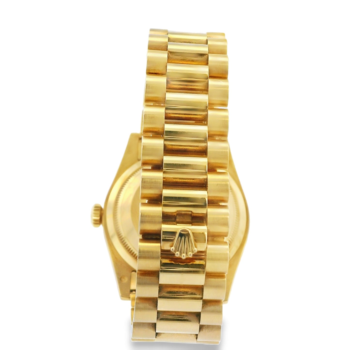 Rolex 118238 Day-Date 18k yellow gold green dial presidential watch