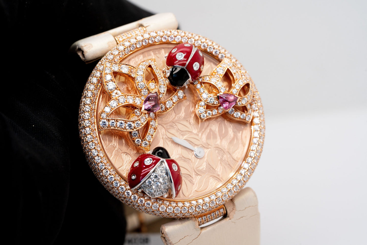 Cartier Le Cirque Animalier Coccinelles 18k Rose Gold Pave Ladybug & Enamel Dial Limited Edition Ladies Watch