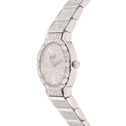 Piaget Polo 18k White Gold Diamond Pave Ladies Watch