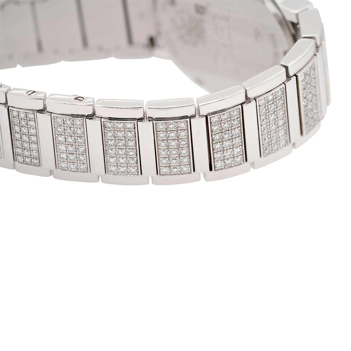 Piaget Polo 18k White Gold Diamond Pave Ladies Watch