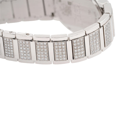 Piaget Polo 18k White Gold Diamond Pave Ladies Watch