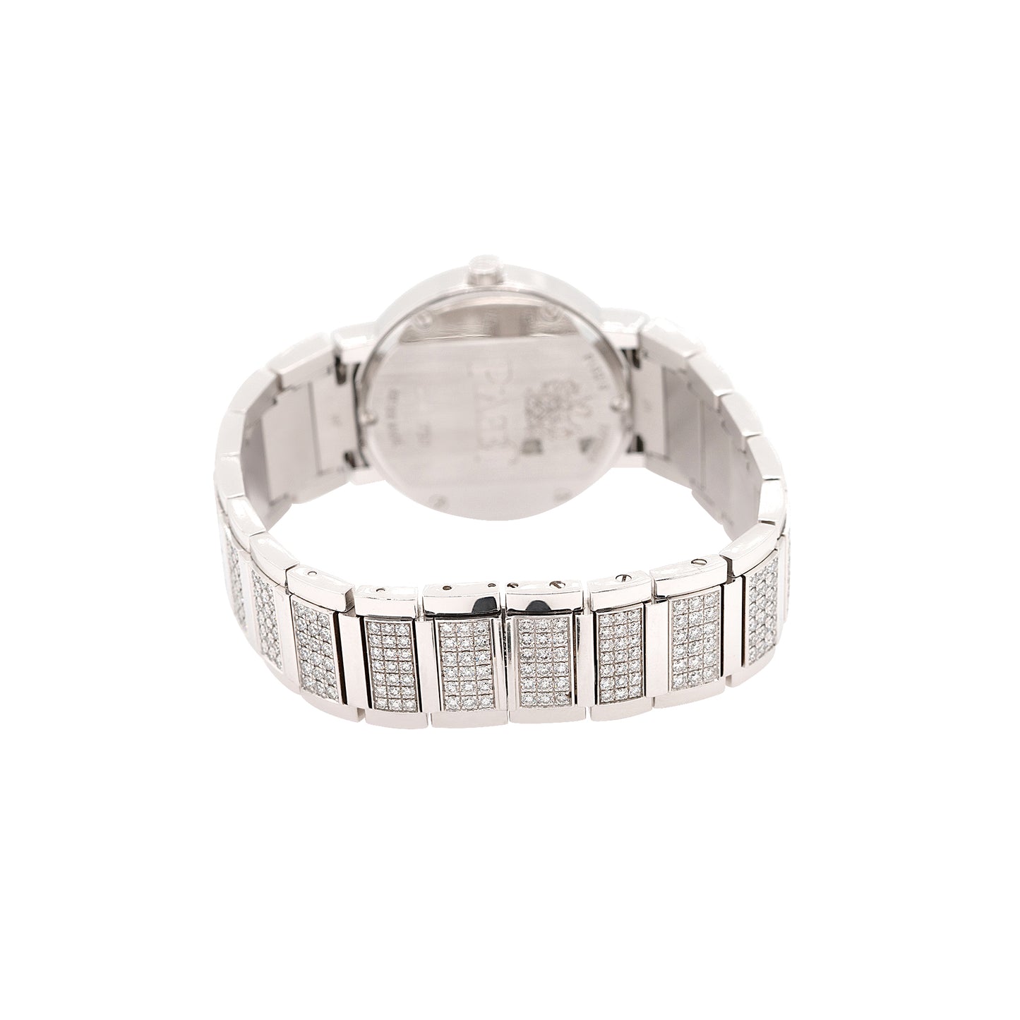 Piaget Polo 18k White Gold Diamond Pave Ladies Watch