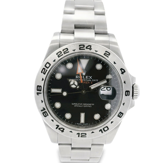 Rolex 216570 Explorer II Stainless Steel Black Dial Watch