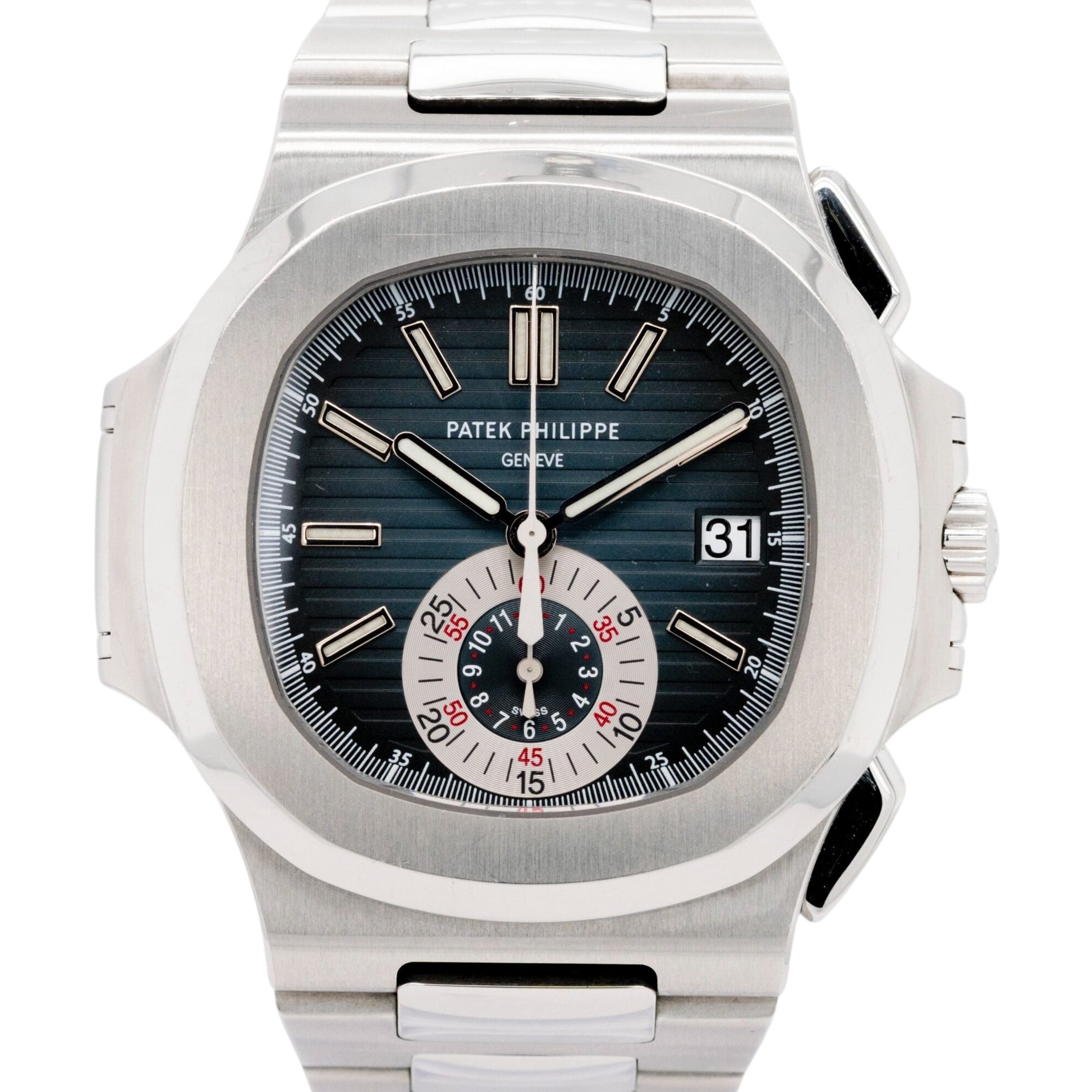 Patek Philippe 5980/1A 001 Nautilus Blue Dial Stainless Steel Watch