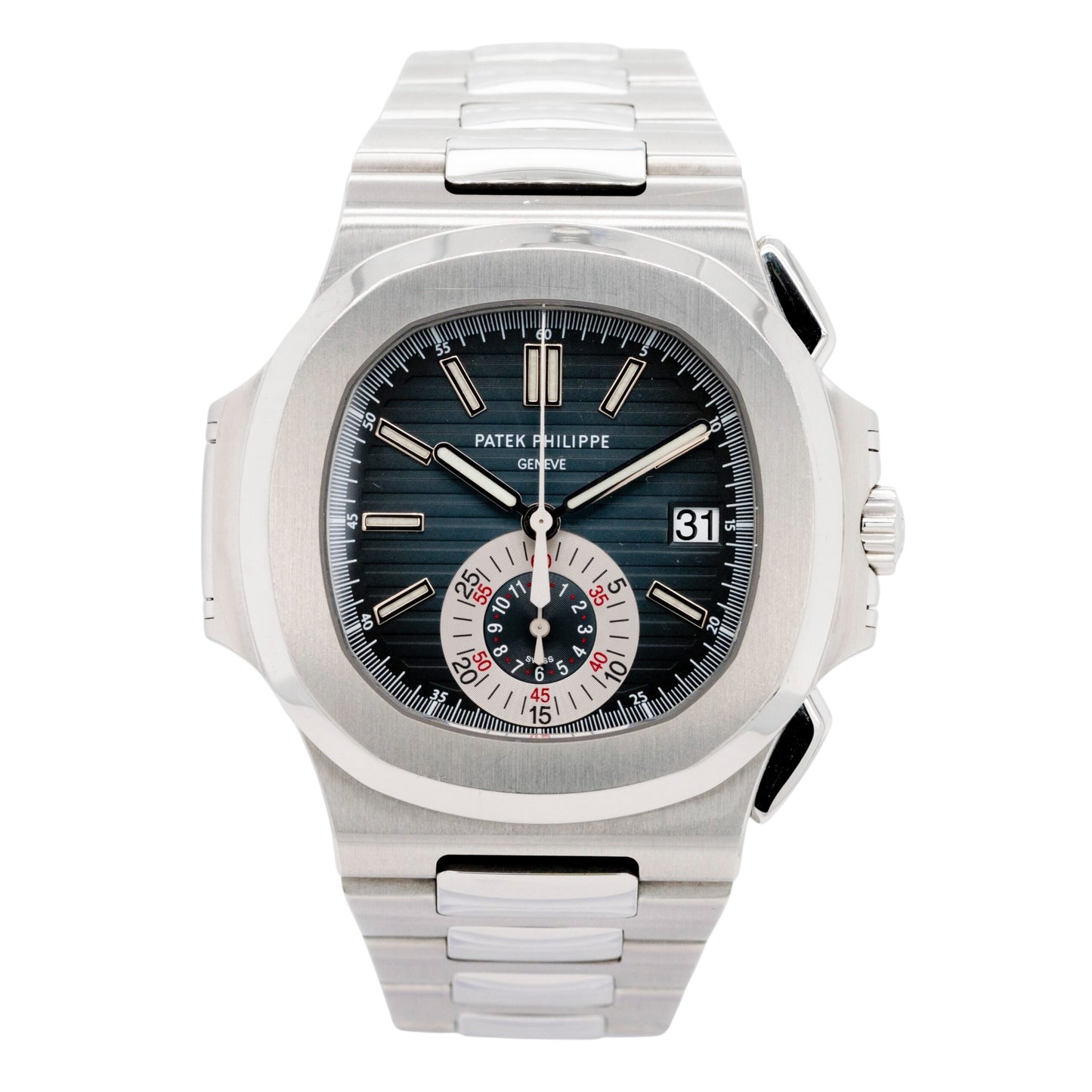 Patek Philippe 5980/1A 001 Nautilus Blue Dial Stainless Steel Watch