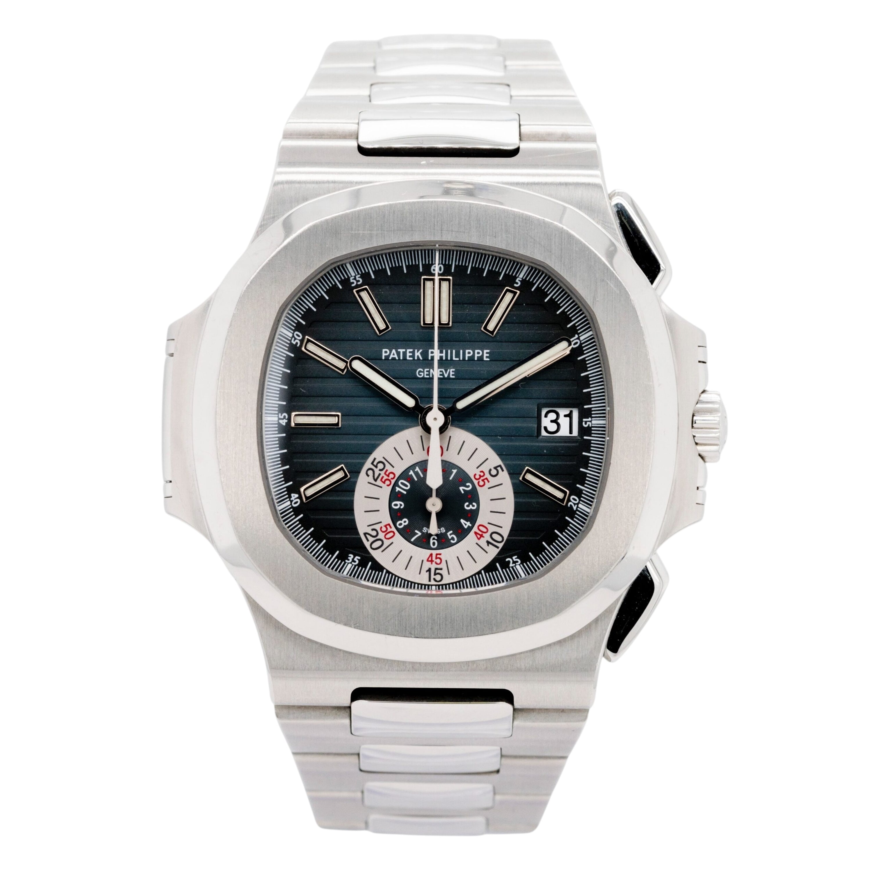 Patek Philippe 5980/1A 001 Nautilus Blue Dial Stainless Steel Watch