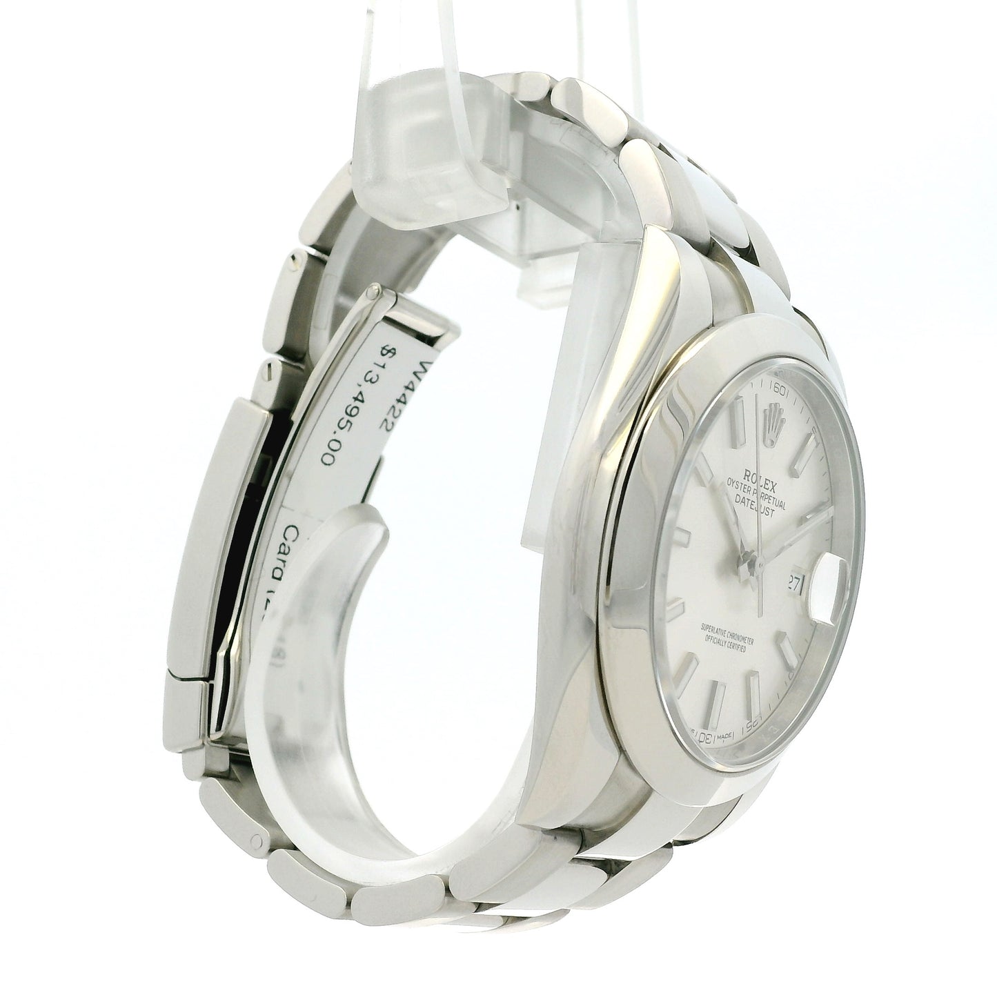 Rolex Datejust 126300 Stainless Oystersteel with Silver Stick Dial Watch