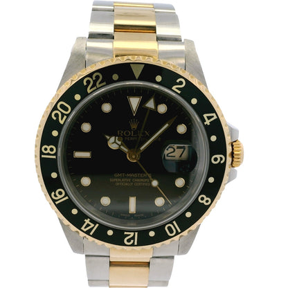 Rolex 16713 GMT-Master 18k Yellow Gold and Stainless Steel Watch