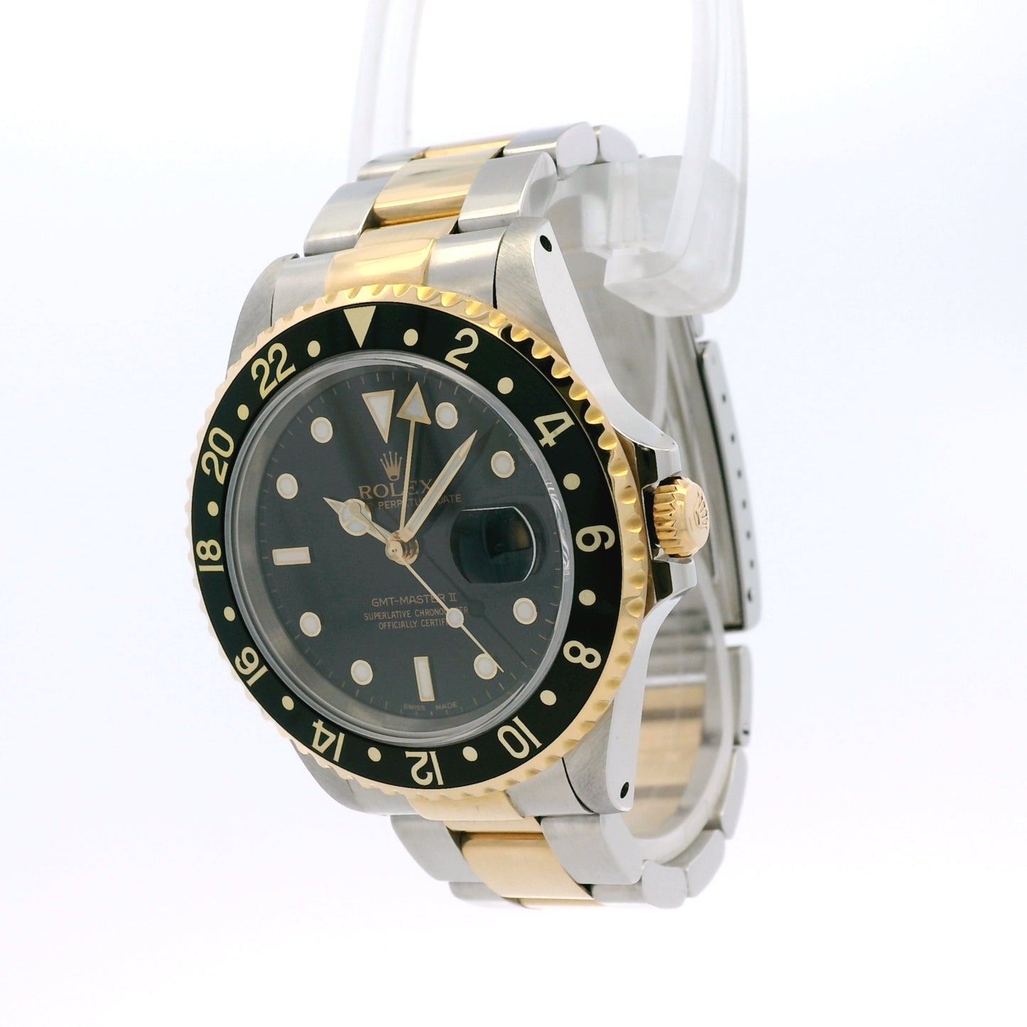 Rolex 16713 GMT-Master 18k Yellow Gold and Stainless Steel Watch
