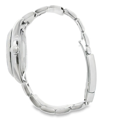 Rolex Datejust 116200 Stainless Steel 36mm Aftermarket Mother of Pearl Diamond Dial Watch