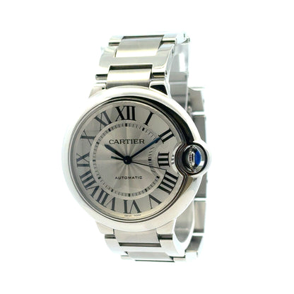 Cartier Ballon Bleu Stainless Steel 36mm Silver Dial Watch