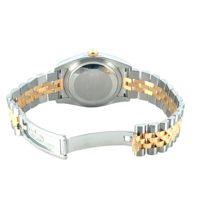 Rolex 116233 Datejust Two Tone 18k Yellow Gold Champagne Diamond Dial Watch