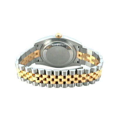 Rolex 116233 Datejust Two Tone 18k Yellow Gold Champagne Diamond Dial Watch