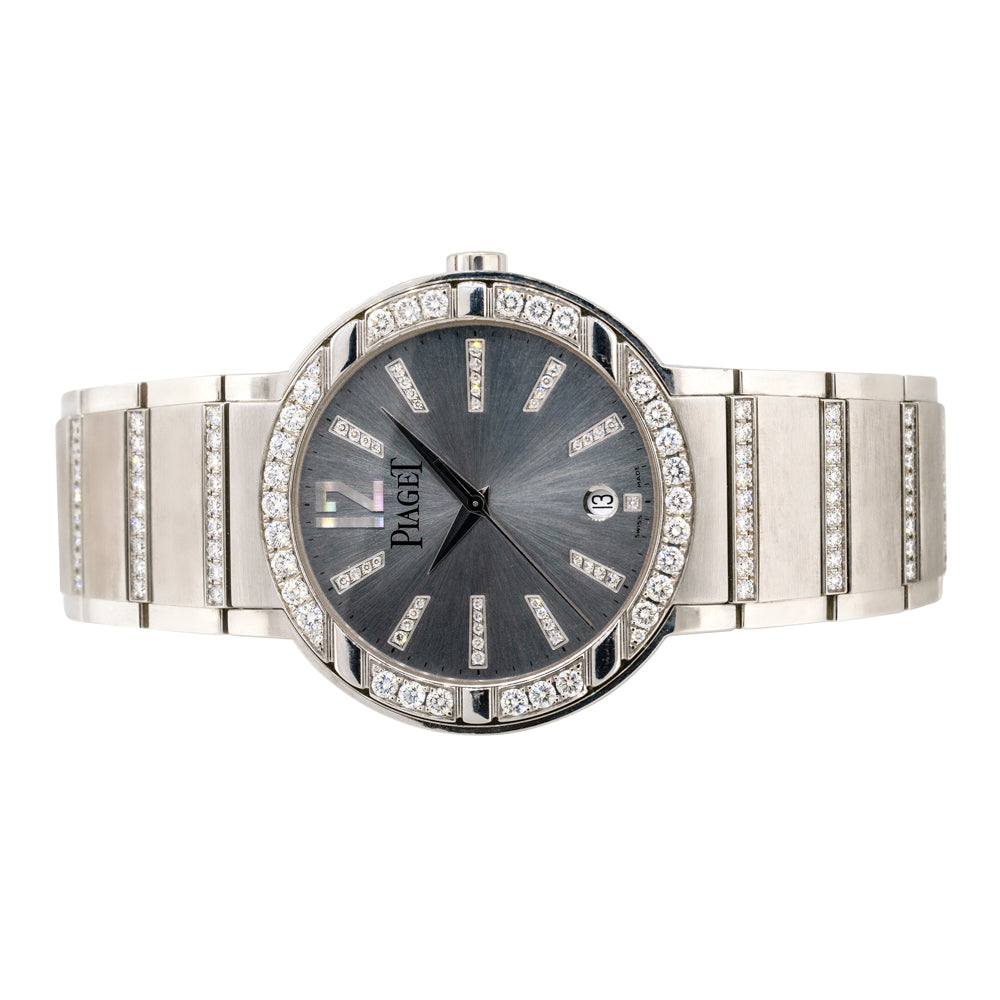 Piaget Polo P10183 18k White Gold Diamond Ladies Watch