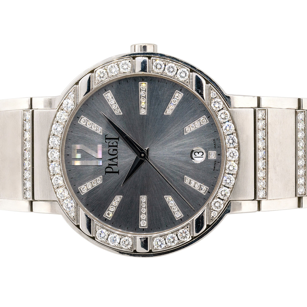 Piaget Polo P10183 18k White Gold Diamond Ladies Watch