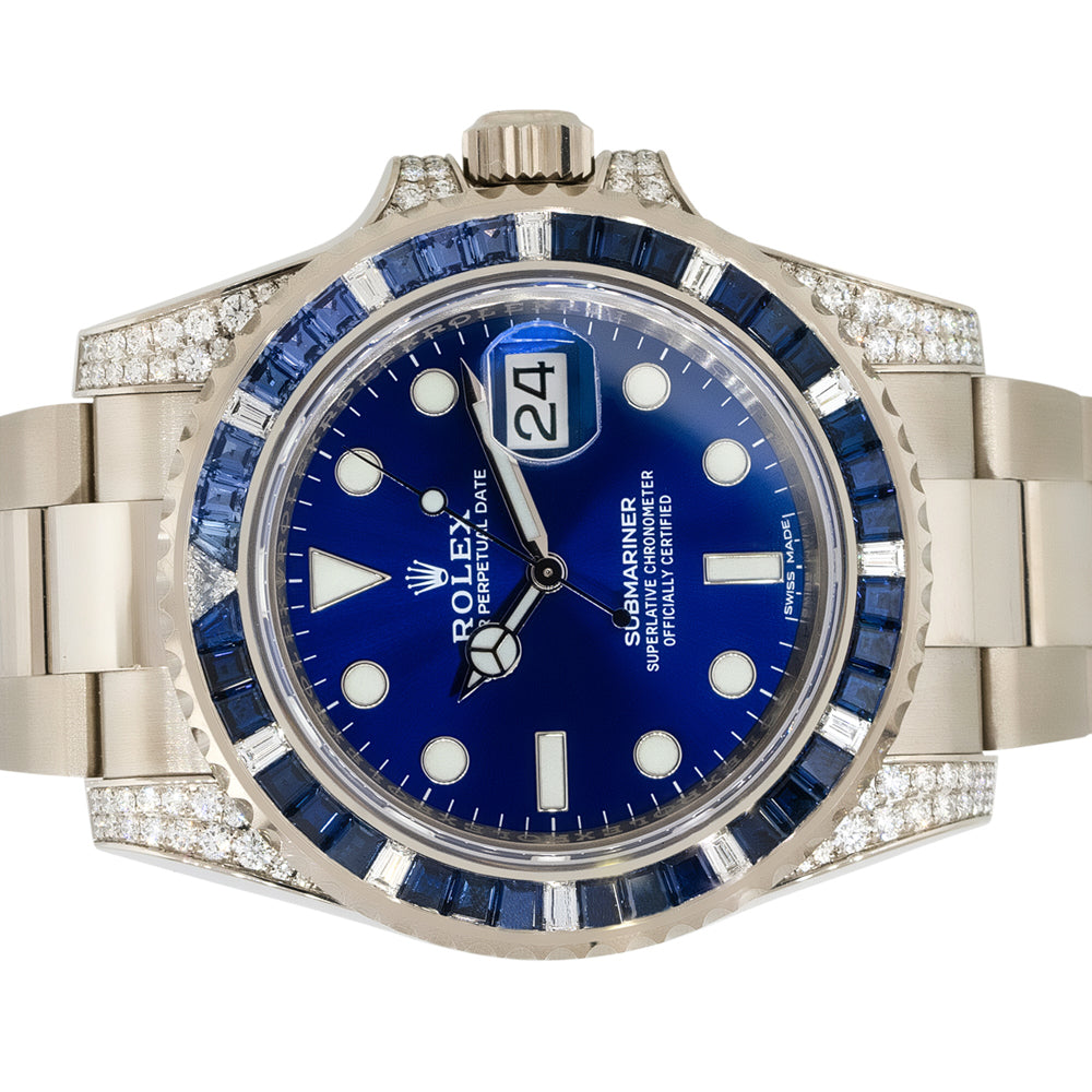 Rolex 116659SABR Submariner 18k Sapphire & Diamond Watch