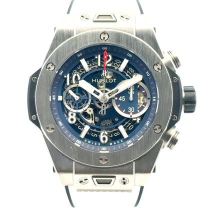 Hublot Big Bang Unico 421.NX.5170.RX Titanium Blue Dial 44mm Watch