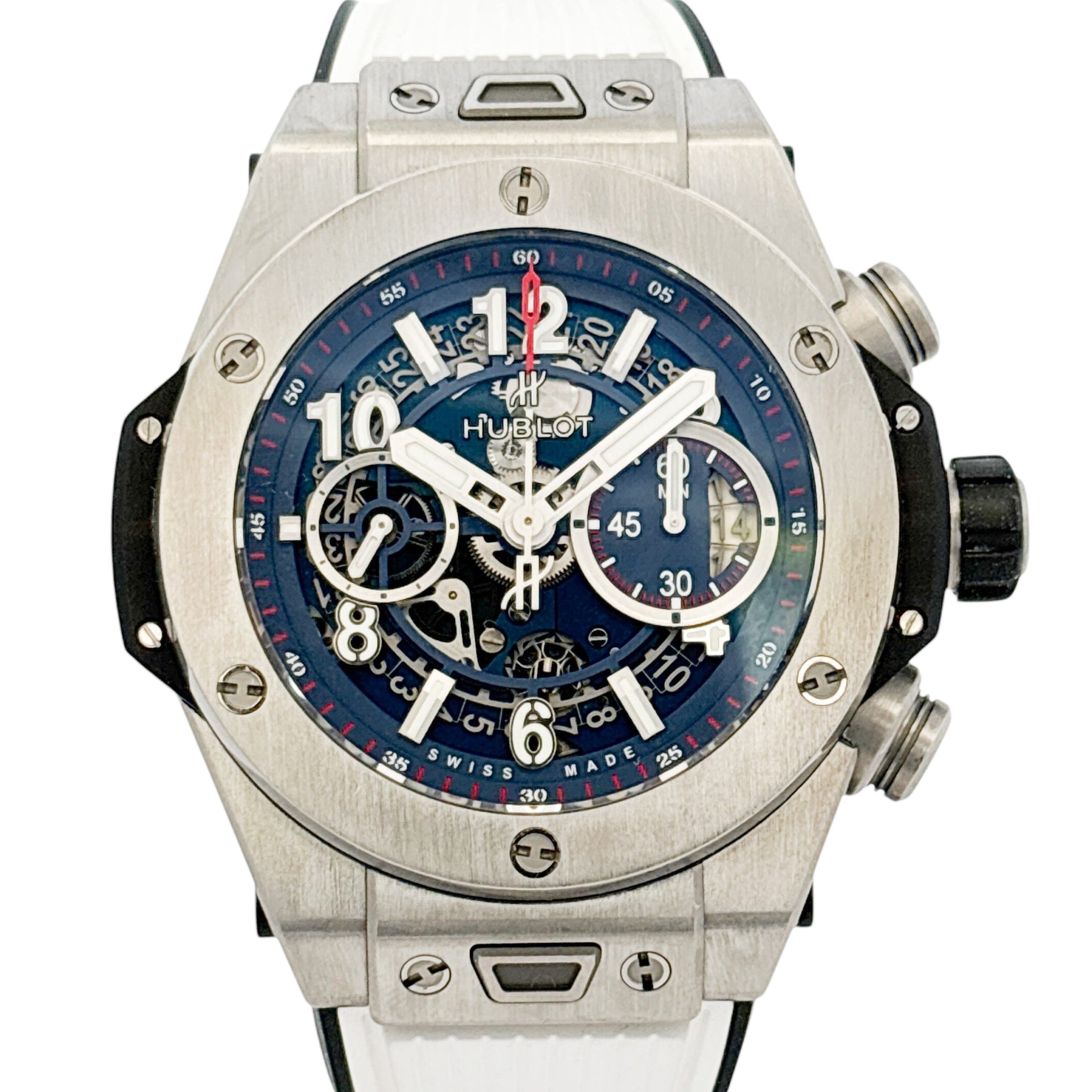Hublot Big Bang Unico 421.NX.5170.RX Titanium Blue Dial 44mm Watch