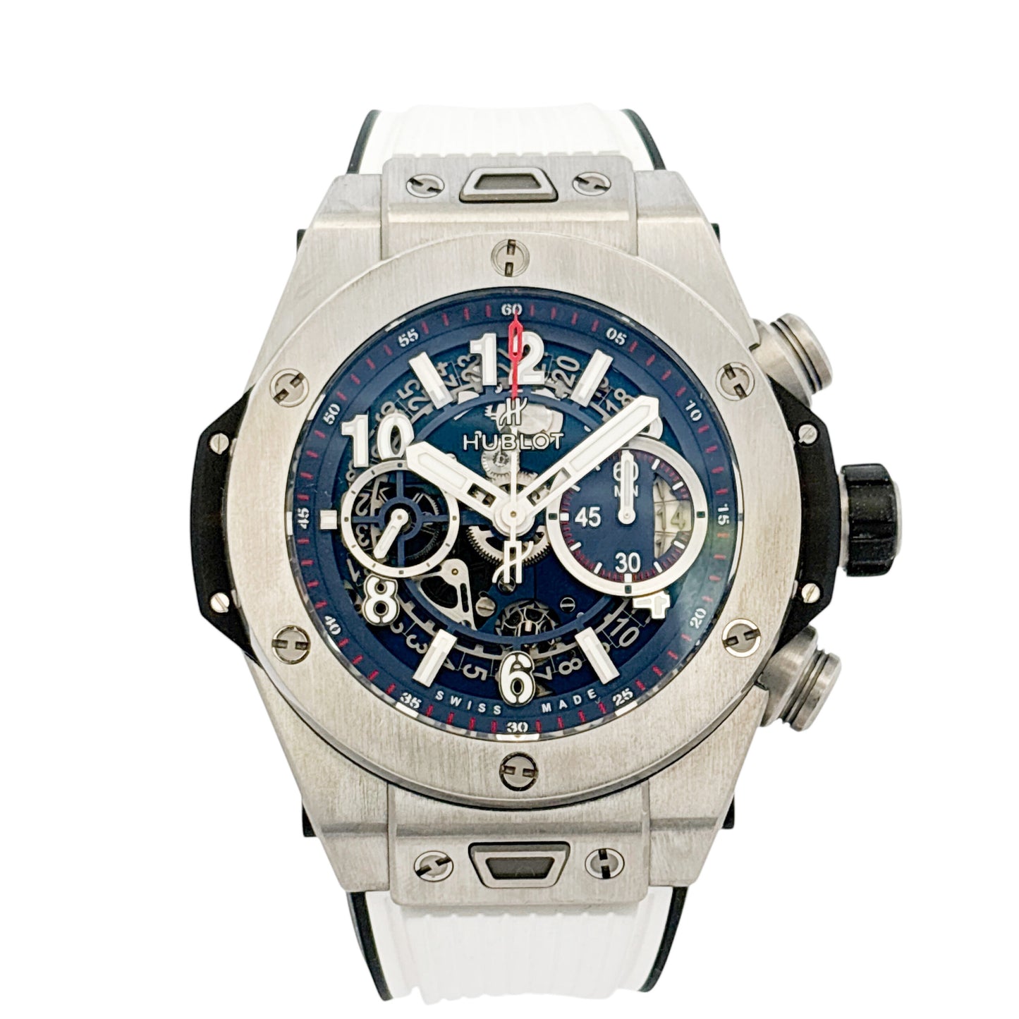 Hublot Big Bang Unico 421.NX.5170.RX Titanium Blue Dial 44mm Watch