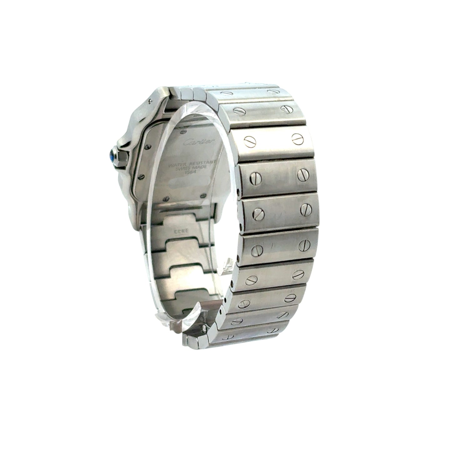 Cartier Santos Galbee 1564 Stainless Steel White Dial 29mm Watch