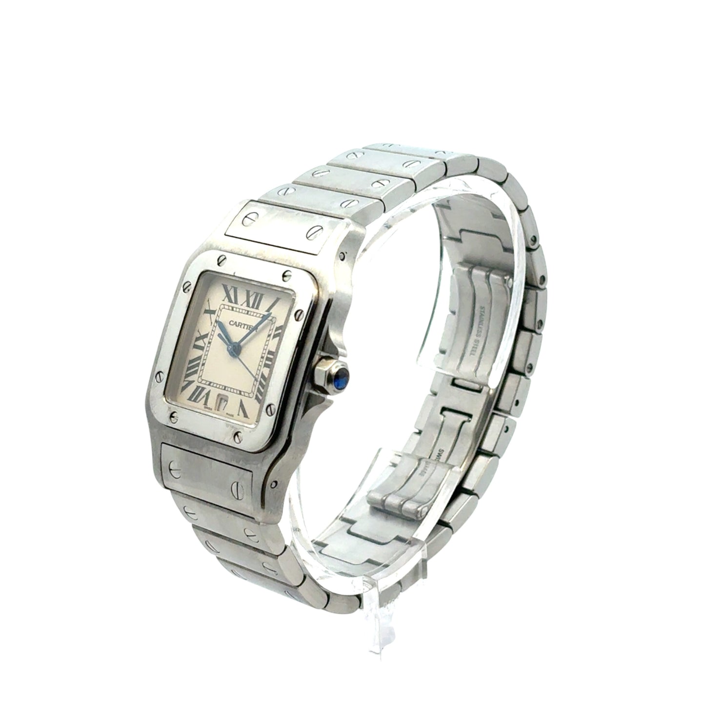 Cartier Santos Galbee 1564 Stainless Steel White Dial 29mm Watch