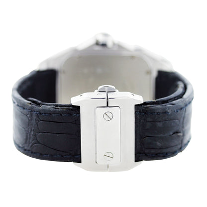 Cartier Santos 100 Stainless Steel Leather Strap W20073X8 Watch