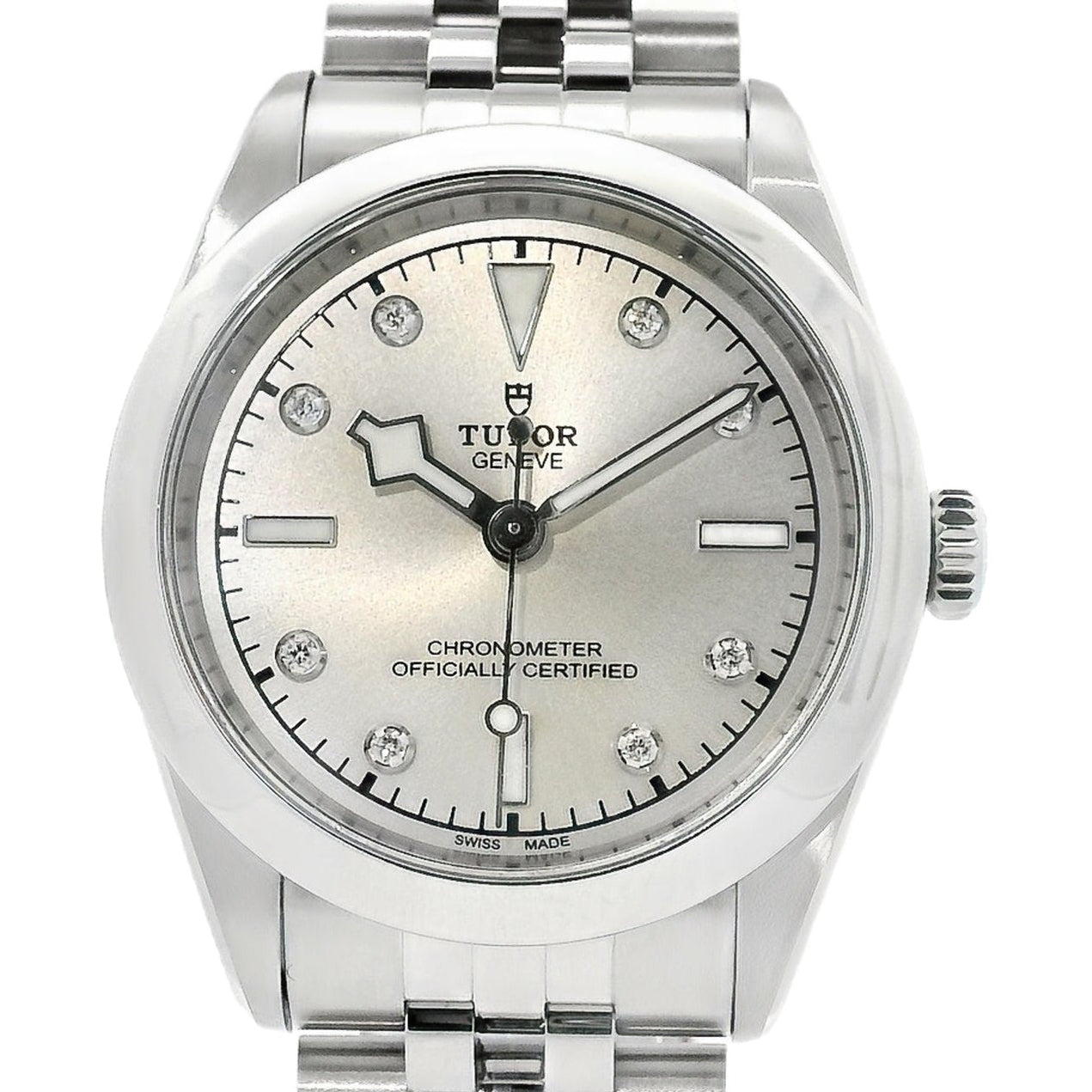 Tudor 79600-0006 Black Bay 31mm Silver Diamond Dial Stainless Steel Watch