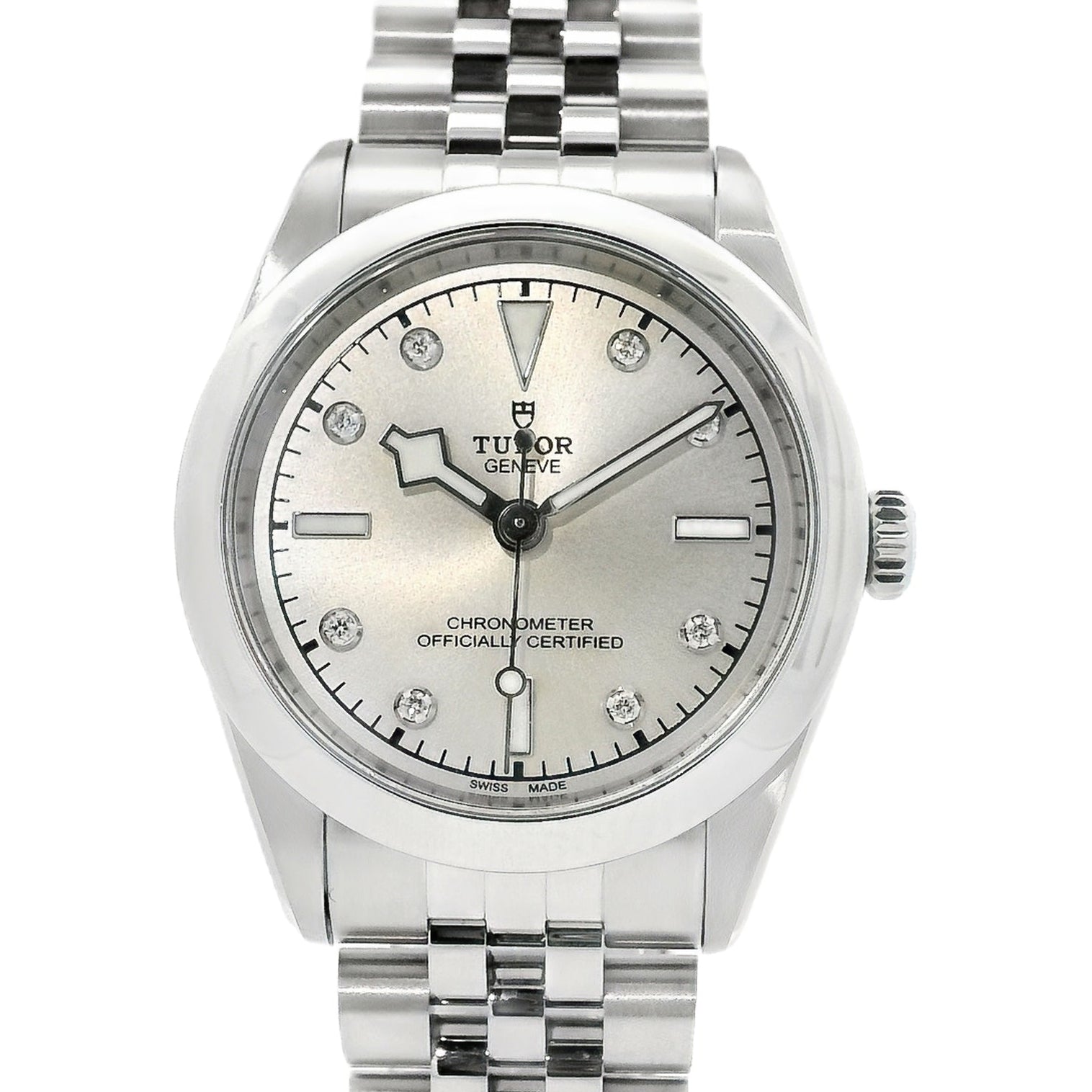 Tudor 79600-0006 Black Bay 31mm Silver Diamond Dial Stainless Steel Watch