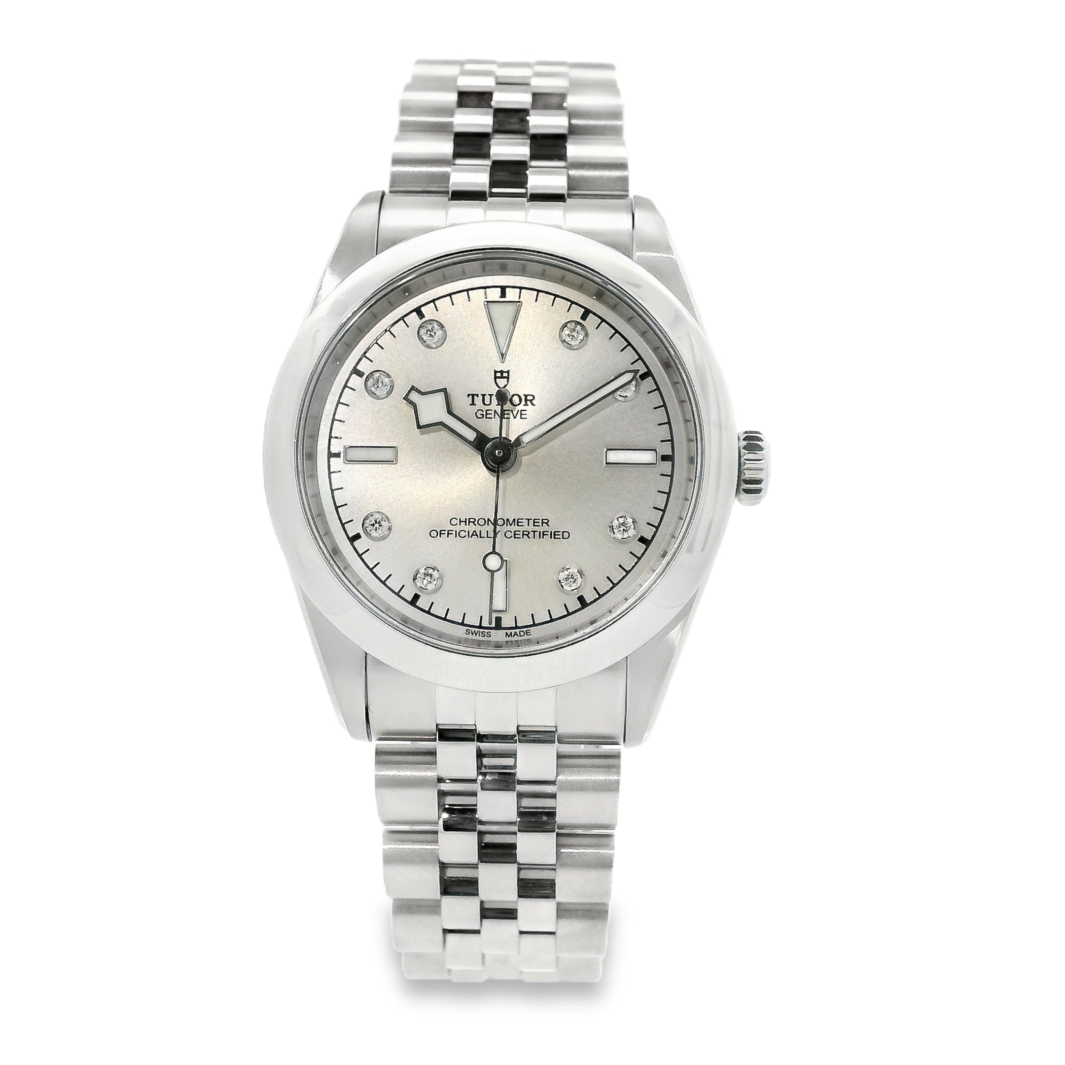 Tudor 79600-0006 Black Bay 31mm Silver Diamond Dial Stainless Steel Watch