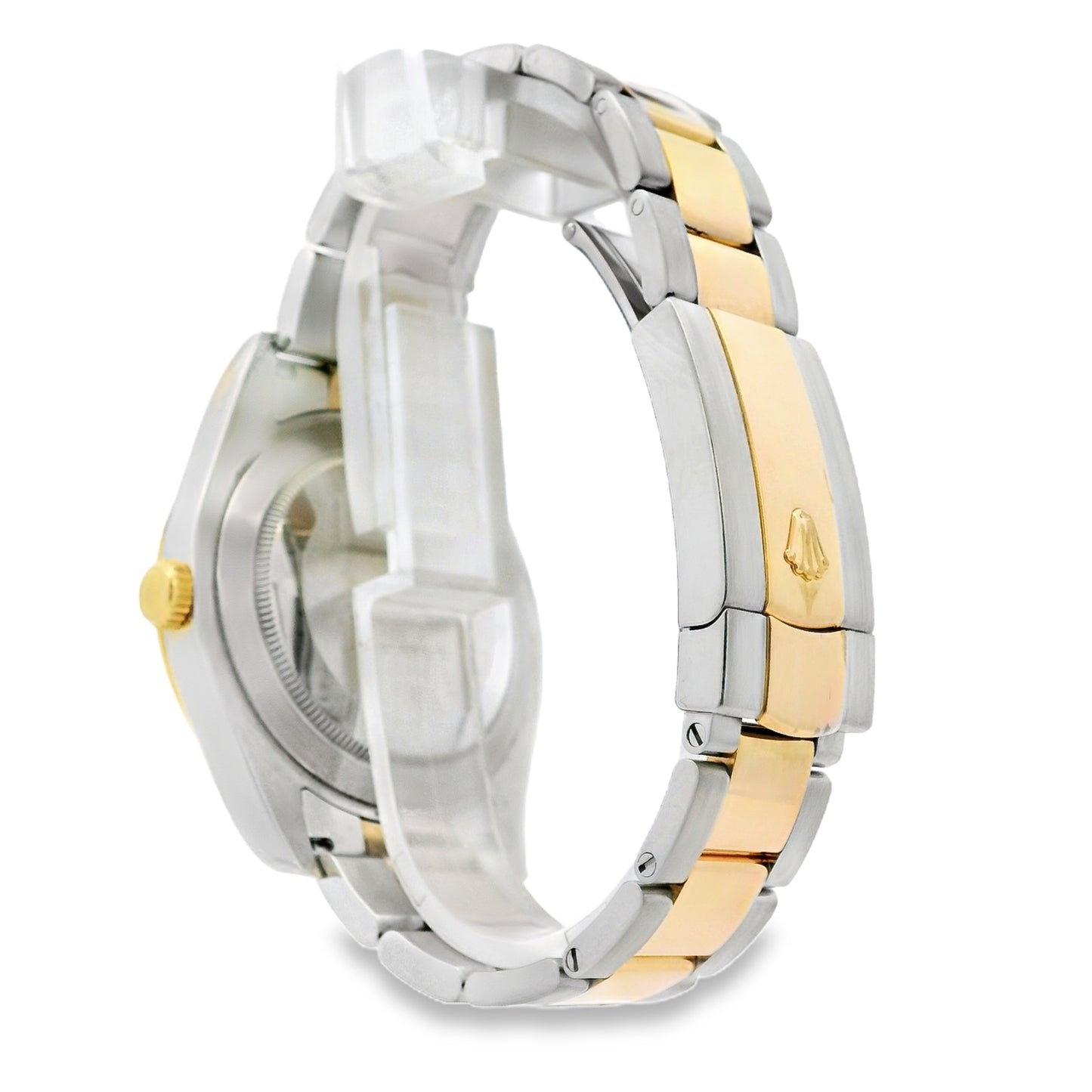 Rolex 116333 Datejust II 18k Yellow Gold Stainless Steel Wimbledon Dial Watch