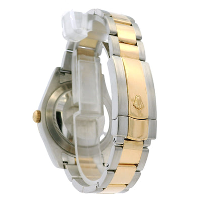 Rolex 116333 Datejust II 18k Yellow Gold Stainless Steel Wimbledon Dial Watch