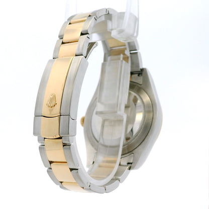 Rolex 116333 Datejust II 18k Yellow Gold Stainless Steel Wimbledon Dial Watch