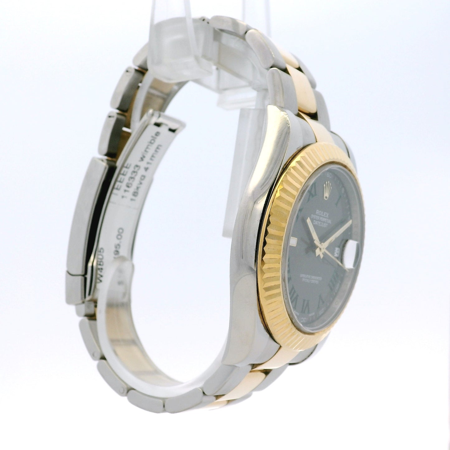 Rolex 116333 Datejust II 18k Yellow Gold Stainless Steel Wimbledon Dial Watch