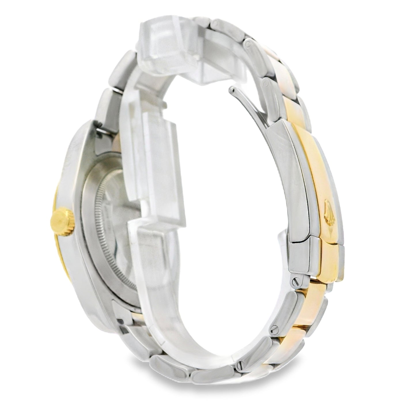 Rolex 116333 Datejust II 18k Yellow Gold Stainless Steel Wimbledon Dial Watch