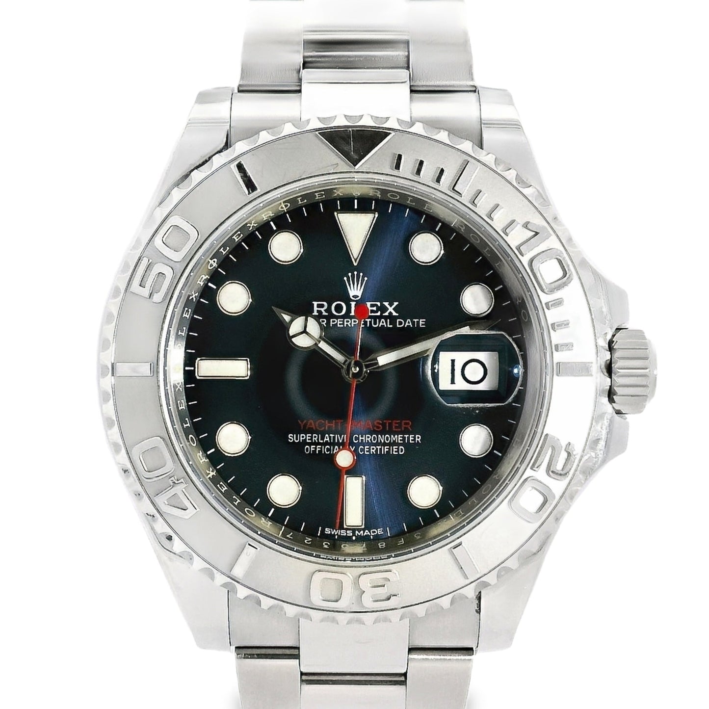 Rolex 116622 Platinum Yacht-Master 40mm Stainless Steel Watch