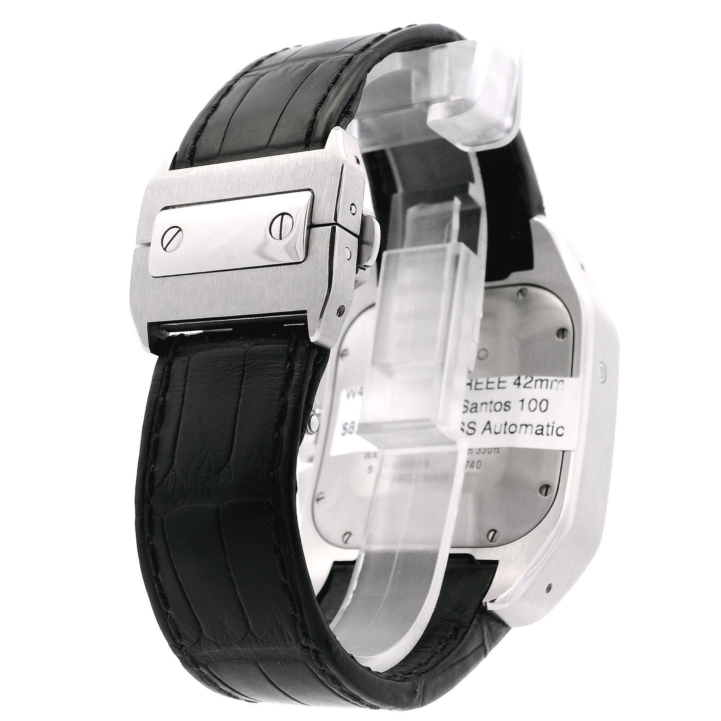 Cartier Santos 100 Stainless Steel White Dial Watch