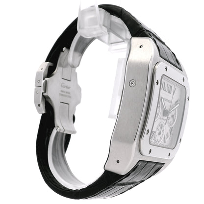 Cartier Santos 100 Stainless Steel White Dial Watch