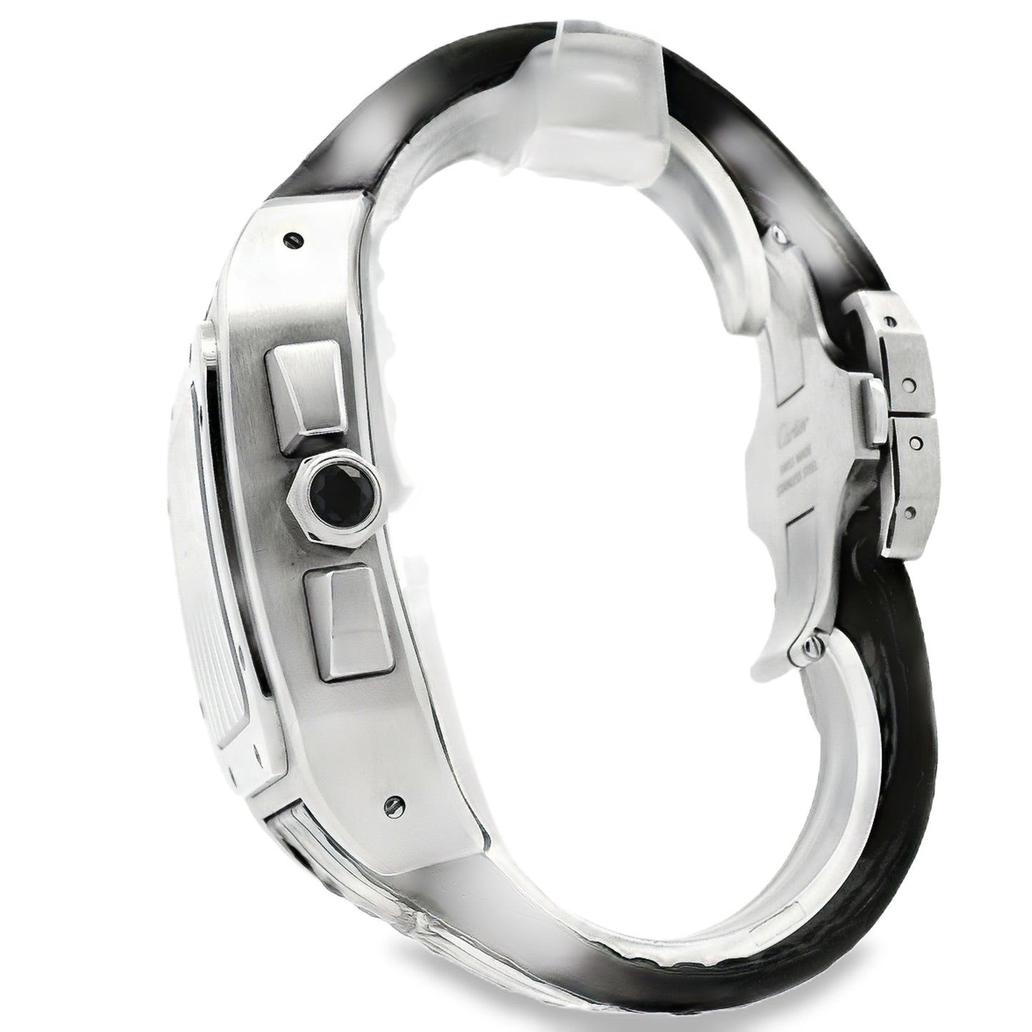 Cartier Santos 100 Stainless Steel White Dial Watch