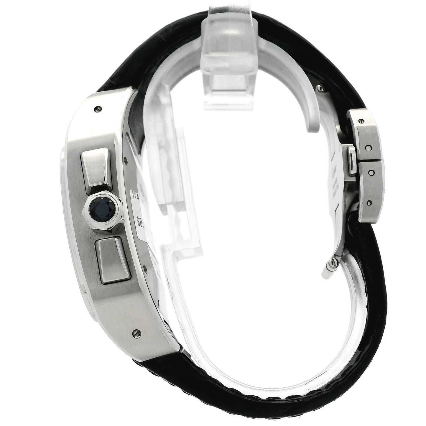 Cartier Santos 100 Stainless Steel White Dial Watch