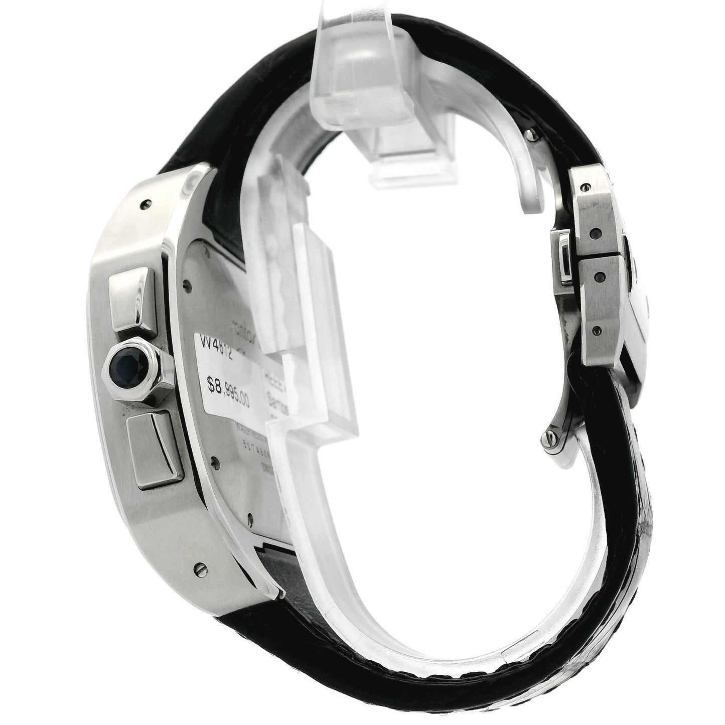 Cartier Santos 100 Stainless Steel White Dial Watch