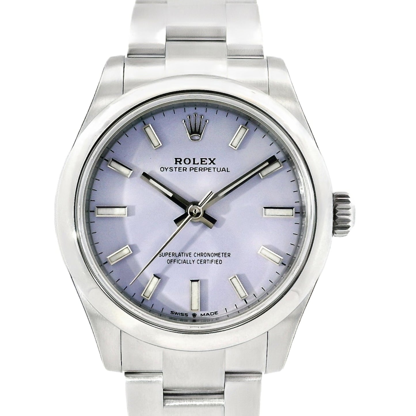 Rolex 277200 Oyster Perpetual 31mm Lavender Dial Watch