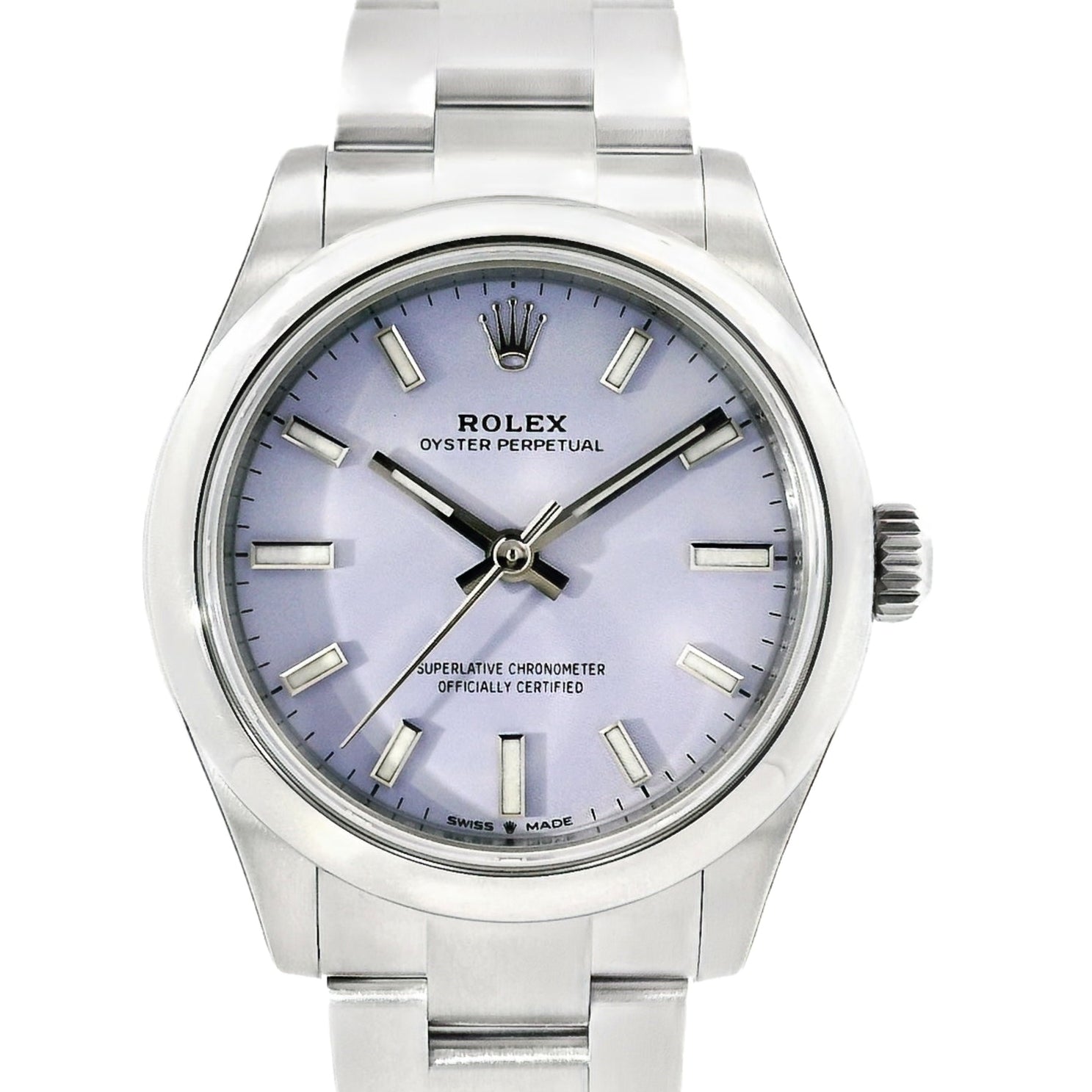 Rolex 277200 Oyster Perpetual 31mm Lavender Dial Watch