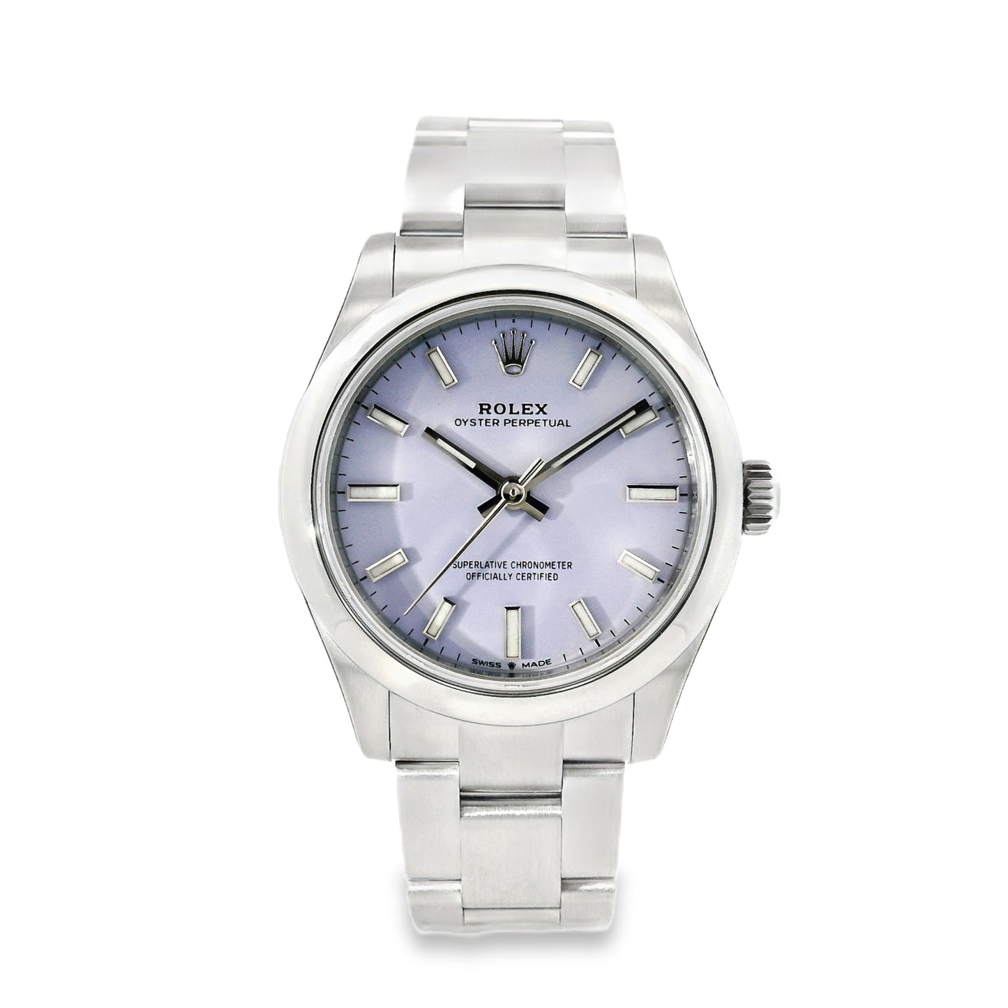Rolex 277200 Oyster Perpetual 31mm Lavender Dial Watch