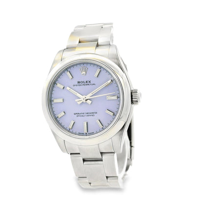 Rolex 277200 Oyster Perpetual 31mm Lavender Dial Watch