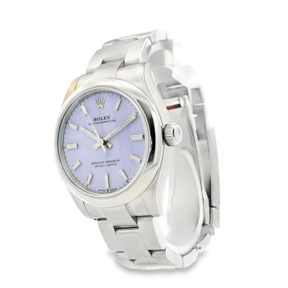 Rolex 277200 Oyster Perpetual 31mm Lavender Dial Watch