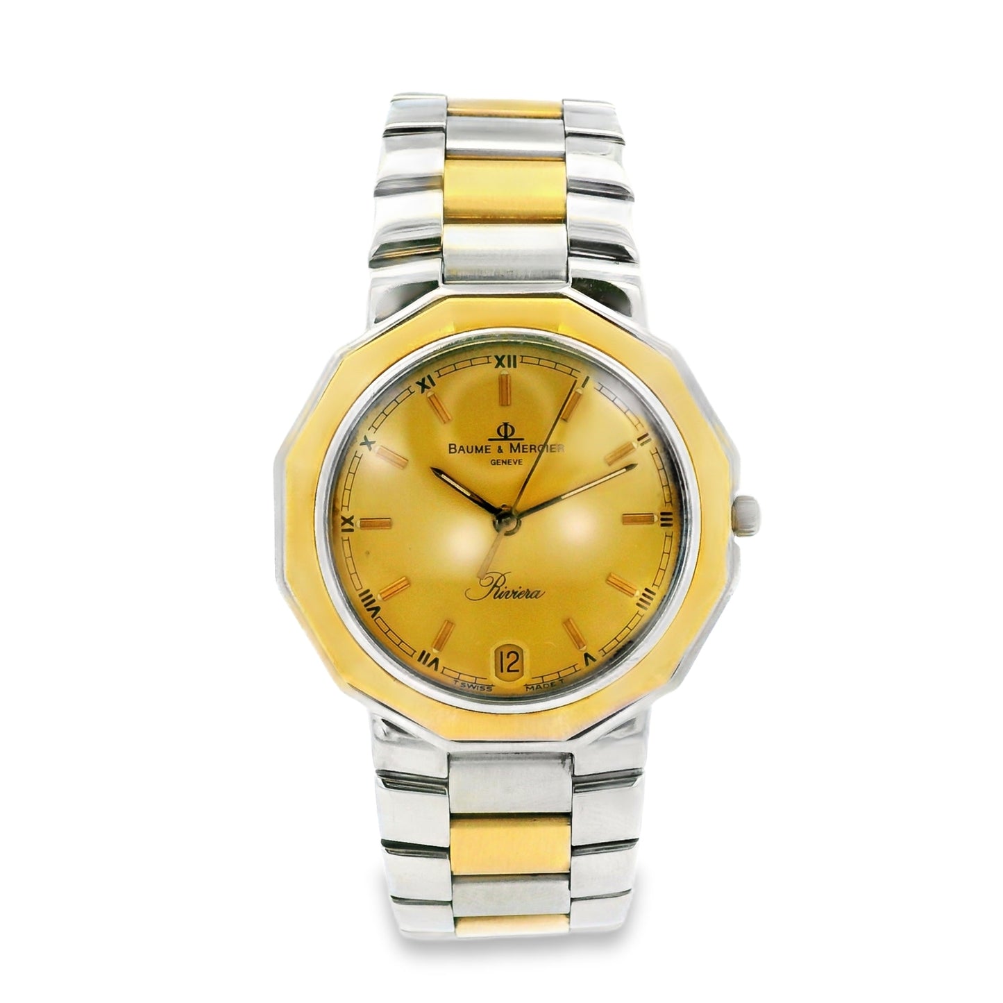 Baume & Mercier 5231 18k Yellow Gold Octagonal Bezel Watch